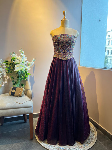 Radiant Mulberry Corset Skirt