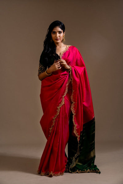 Antara Pink Kanjeevaram Silk Saree