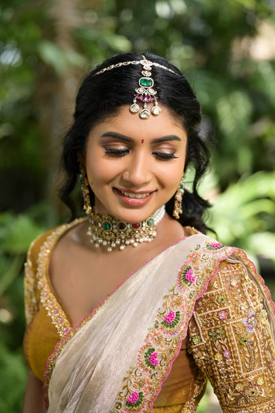 Antara Bronze Gold Silk Lehenga