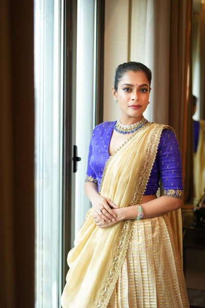 Royal Purple Gold Lehenga Set