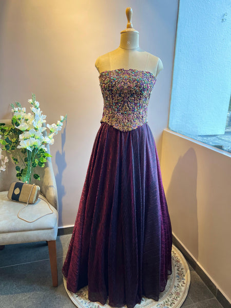 Radiant Mulberry Corset Skirt