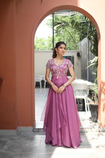 Purple Petal Bloom Dress