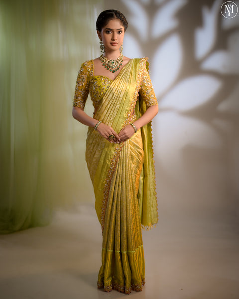 Green Kanjivaram Saree