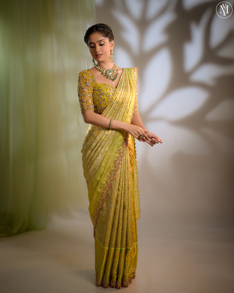 Green Kanjivaram Saree