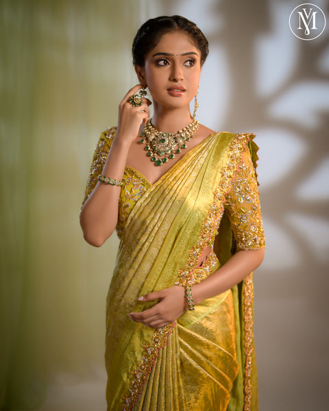 Green Kanjivaram Saree