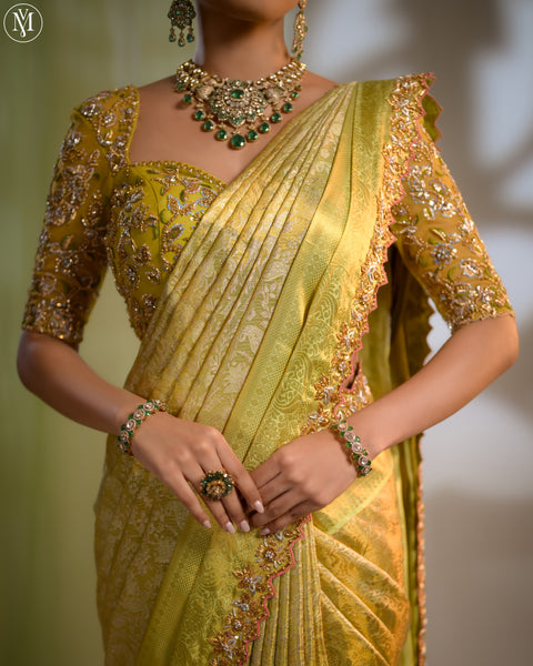 Green Kanjivaram Saree