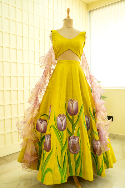 Tulip lehenga