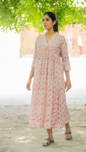 Lavender Gathering Dress