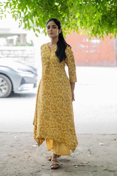Golden Mist Assam Silk Co-ord Set