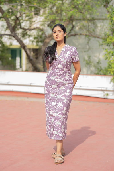 Lavender Linen Dress