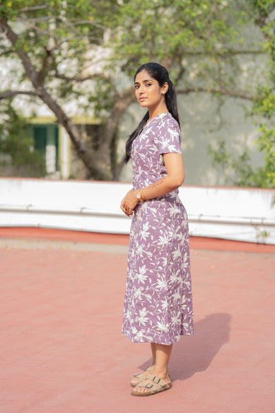 Lavender Linen Dress