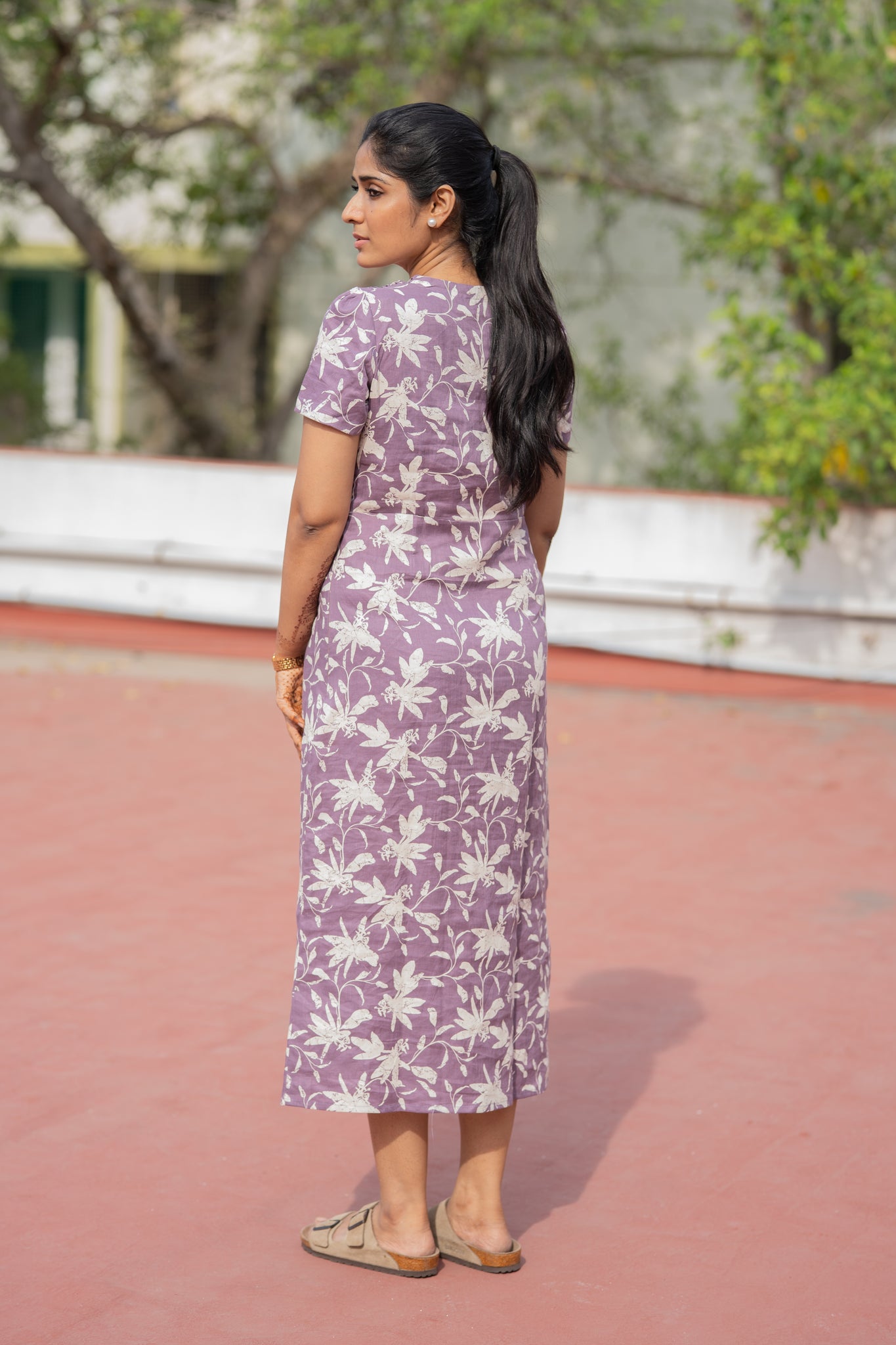 Lavender Linen Dress