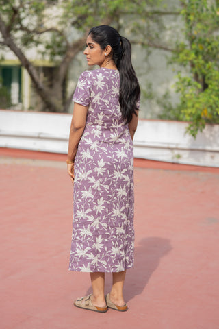 Lavender Linen Dress