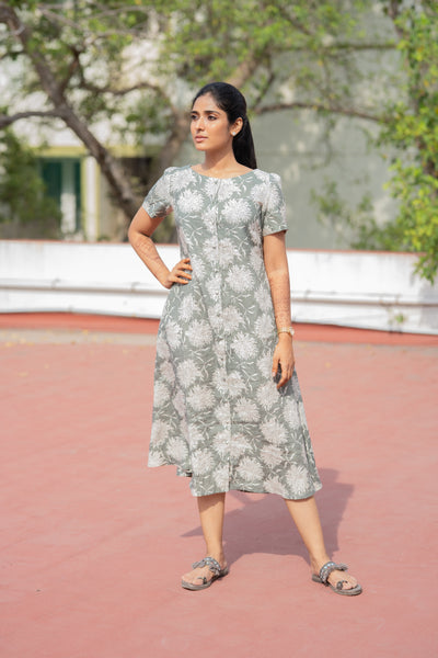 Sage Green Linen Bloom