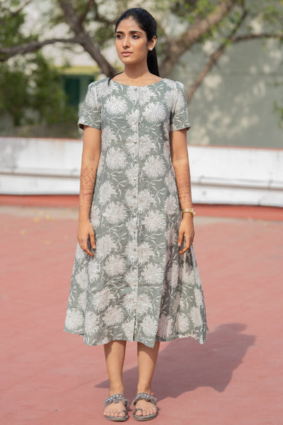 Sage Green Linen Bloom