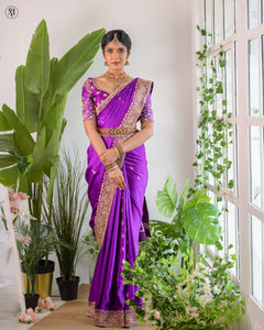 Antara- Purple Bridal Saree