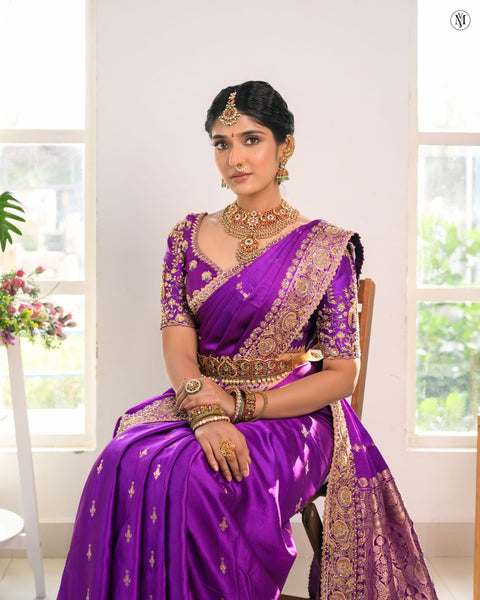 Antara- Purple Bridal Saree