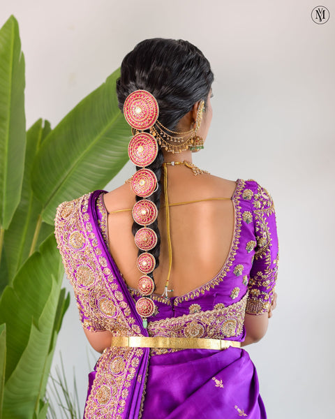 Antara- Purple Bridal Saree