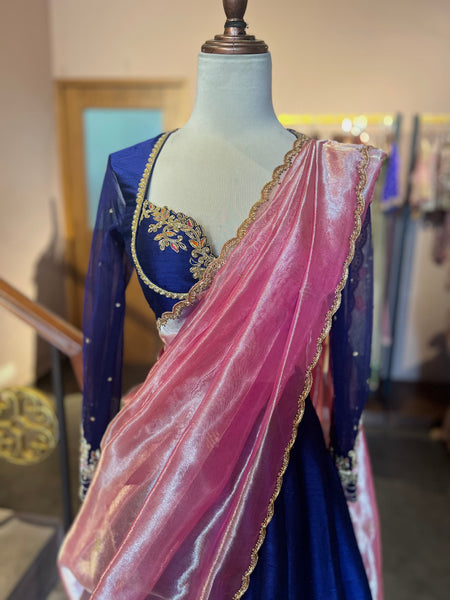 Varnam- Royal Blue Lehenga