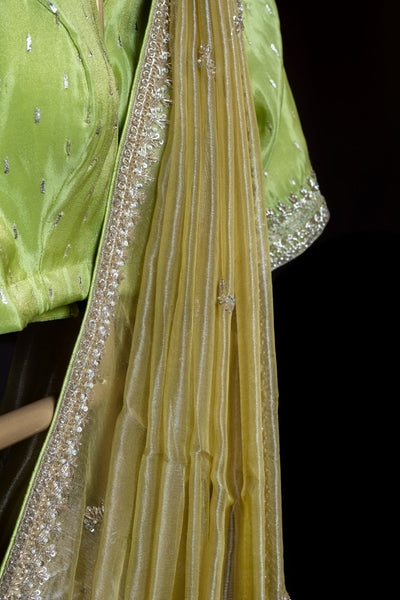 Antara - Gold Tissue Embellished Bridal Saree
