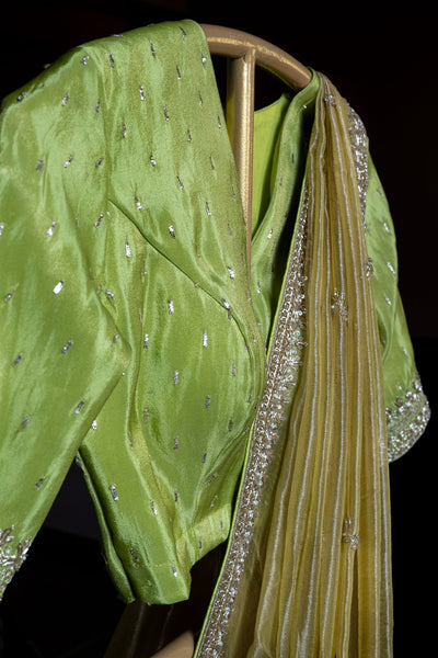 Antara - Gold Tissue Embellished Bridal Saree