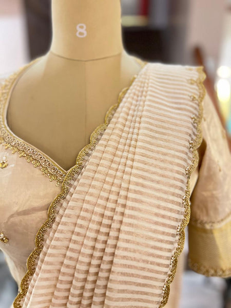 Ivory Gold Lehenga Set