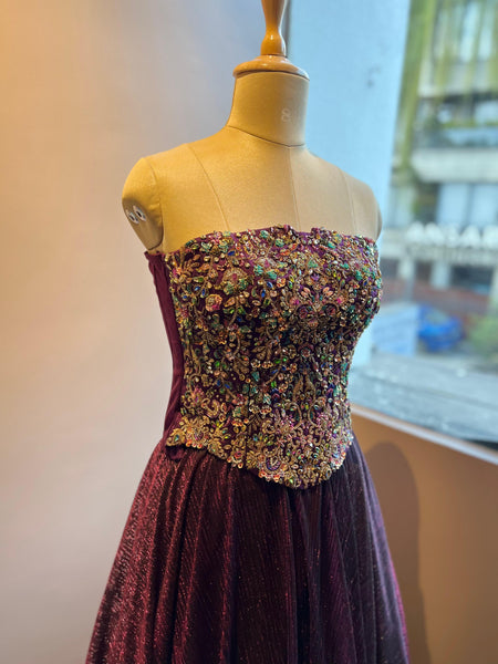 Radiant Mulberry Corset Skirt
