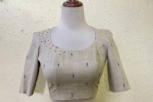 Beige Cotton blouse