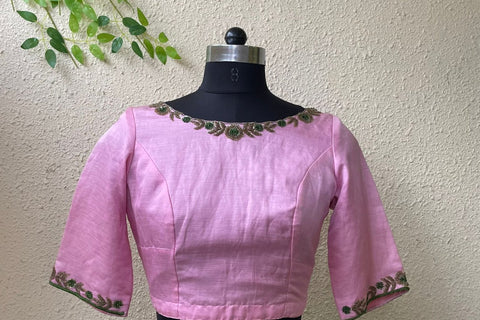 Pink Embroidered Blouse