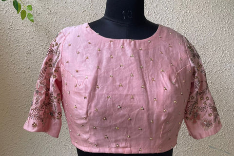 Pink Embroidered Blouse