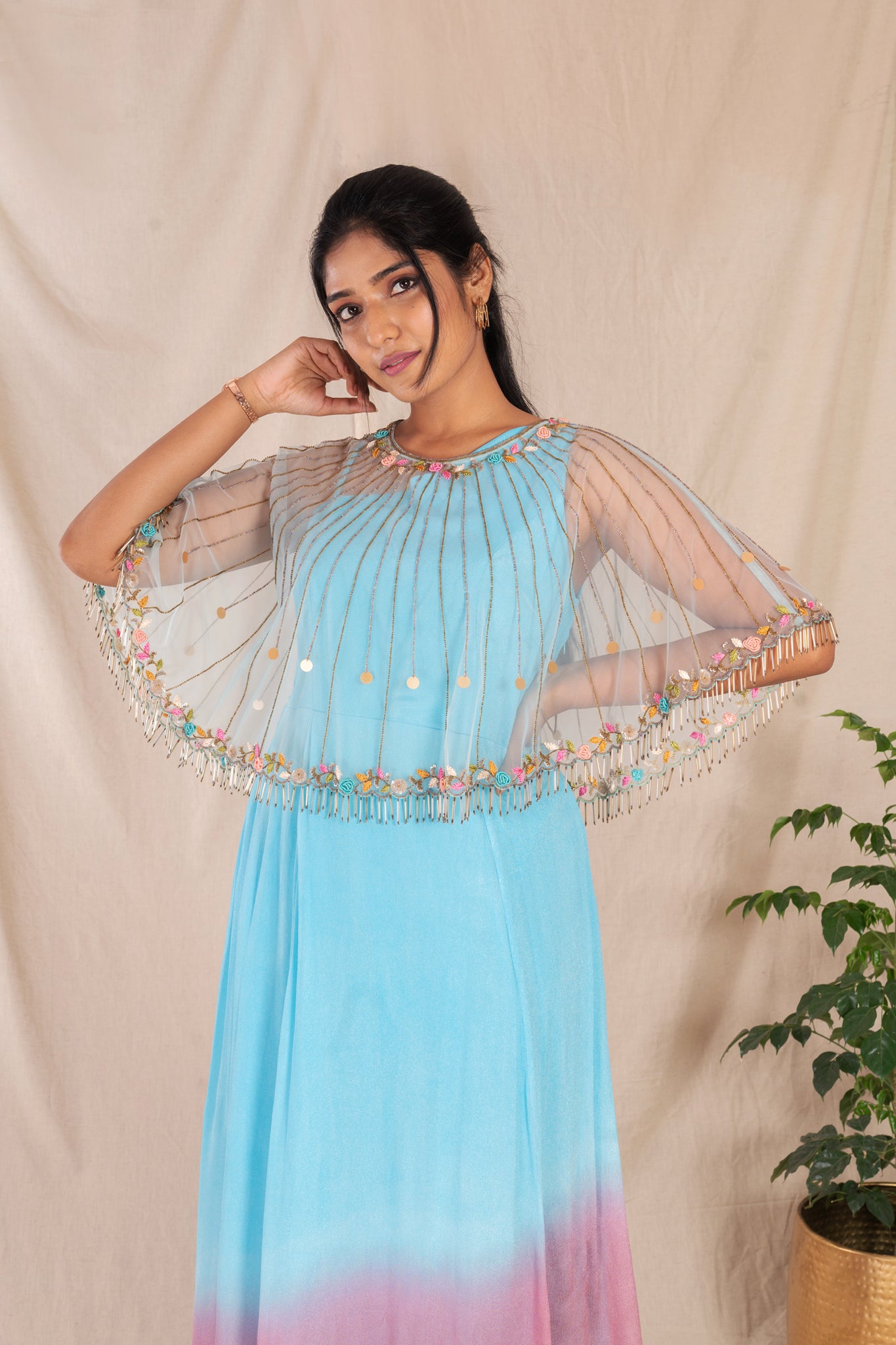 Indian Designer Cape Gown (BD Version) for Women Price in Bangladesh -  ShopZ BD