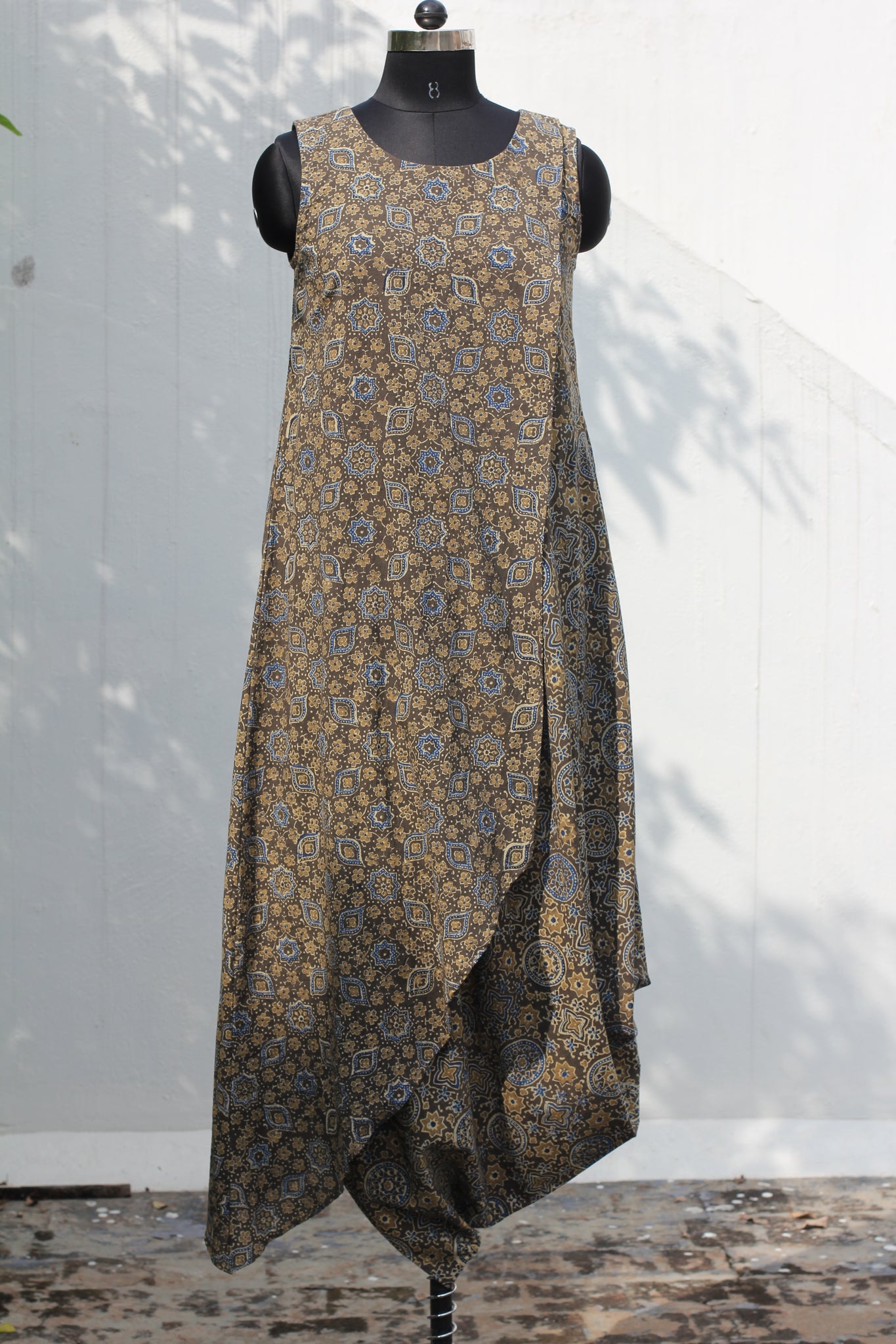 Overlap Cowl Casual Dress
