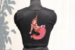 Mermaid Embroidered Crop Top